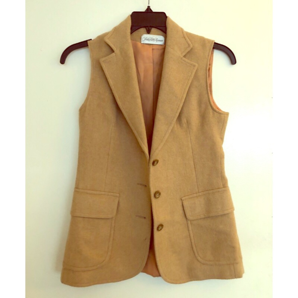 Saks Fifth Ave Camel Vest